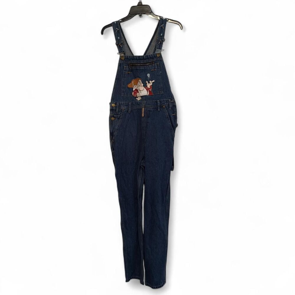 Disney Women's Blue and Navy Dungarees-overalls